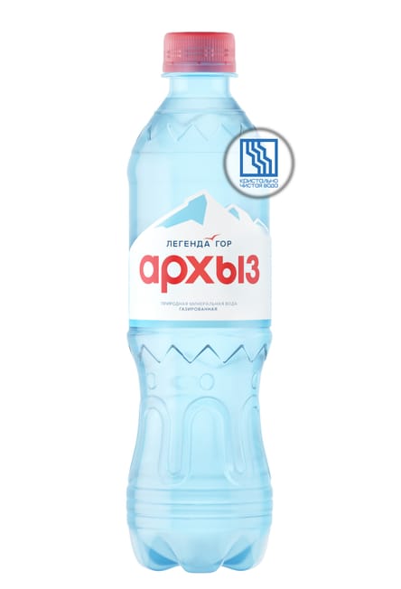 Легенда гор Архыз 0,5л газ. ПЭТ 12шт/уп.
